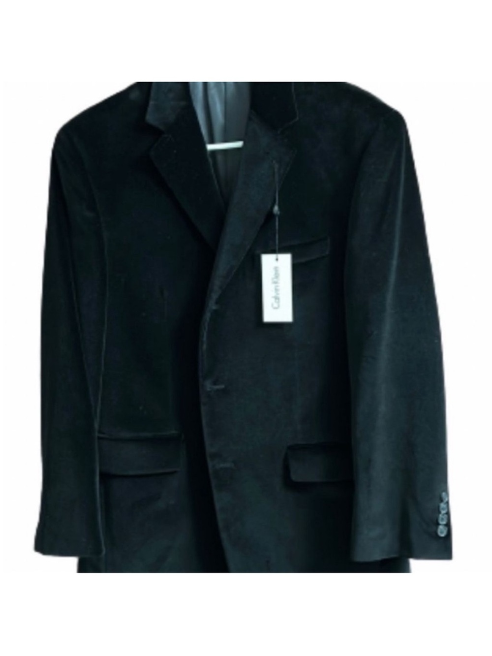 Calvin Klein Black Velvet Sport Coat - Classic Notch Lapel NWT